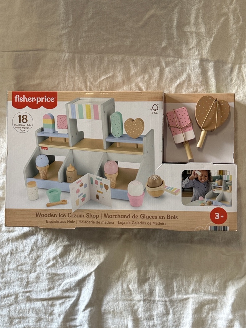 Fisher Price Wooden Ice Cream Shop … New in Box!